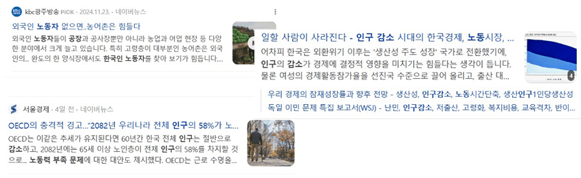 인구고령화 통계